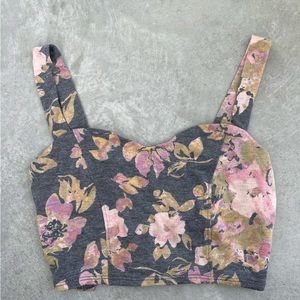 floral crop top
